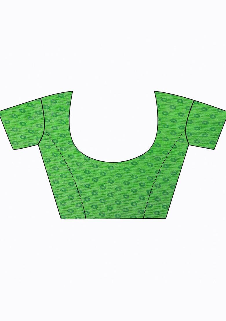 Beige Embroidered Georgette Saree Set (Set Of 2)