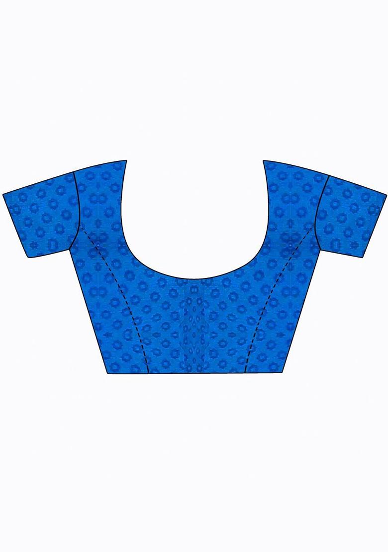 Pink Embroidered Georgette Saree Set (Set Of 2)