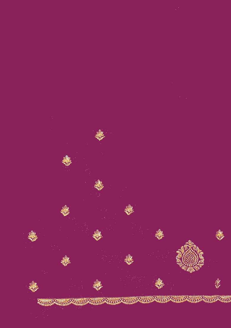Wine Work Silk Blend Saree Set with Sequin for Diwali | Wedding & Festive Wear - Indya