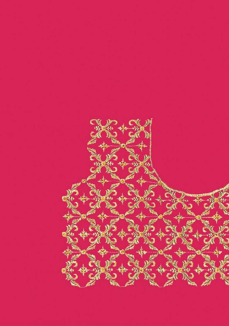 Magenta Work Blend Art Silk Saree Set with Sequin for Diwali | Wedding & Festive Wear - Indya