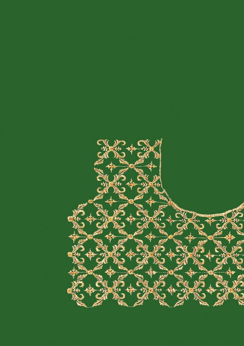 Bottle Green Sequin Work Art Silk Saree Set