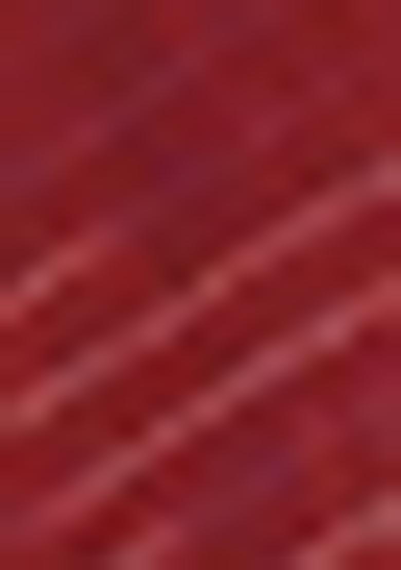 Dark Red Solid Cotton Saree Set