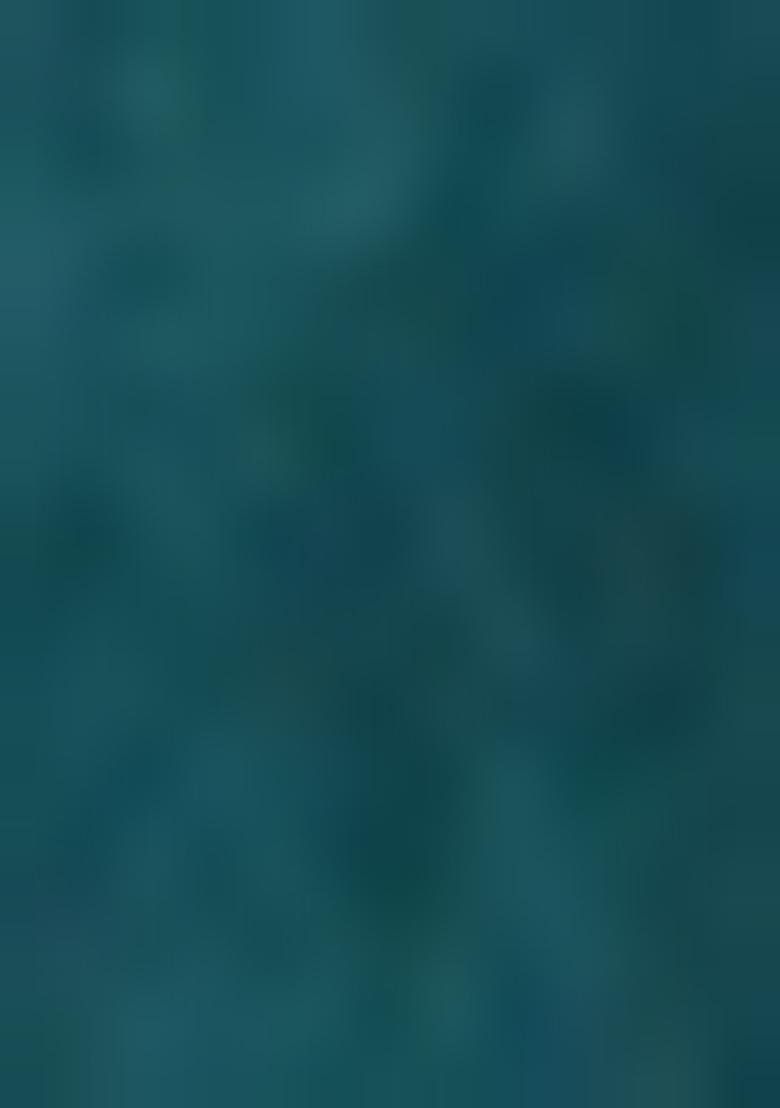 Teal Blue Solid Cotton Saree Set