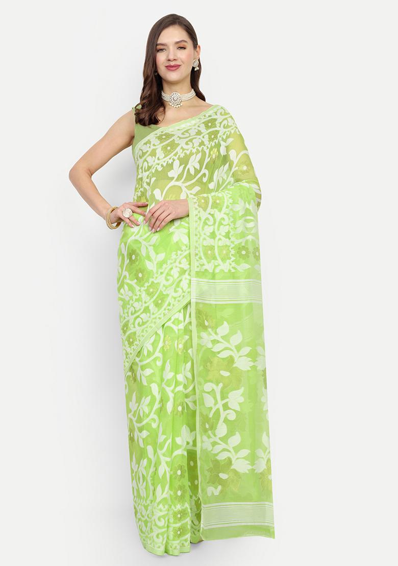 Green Weaving Art Silk Saree