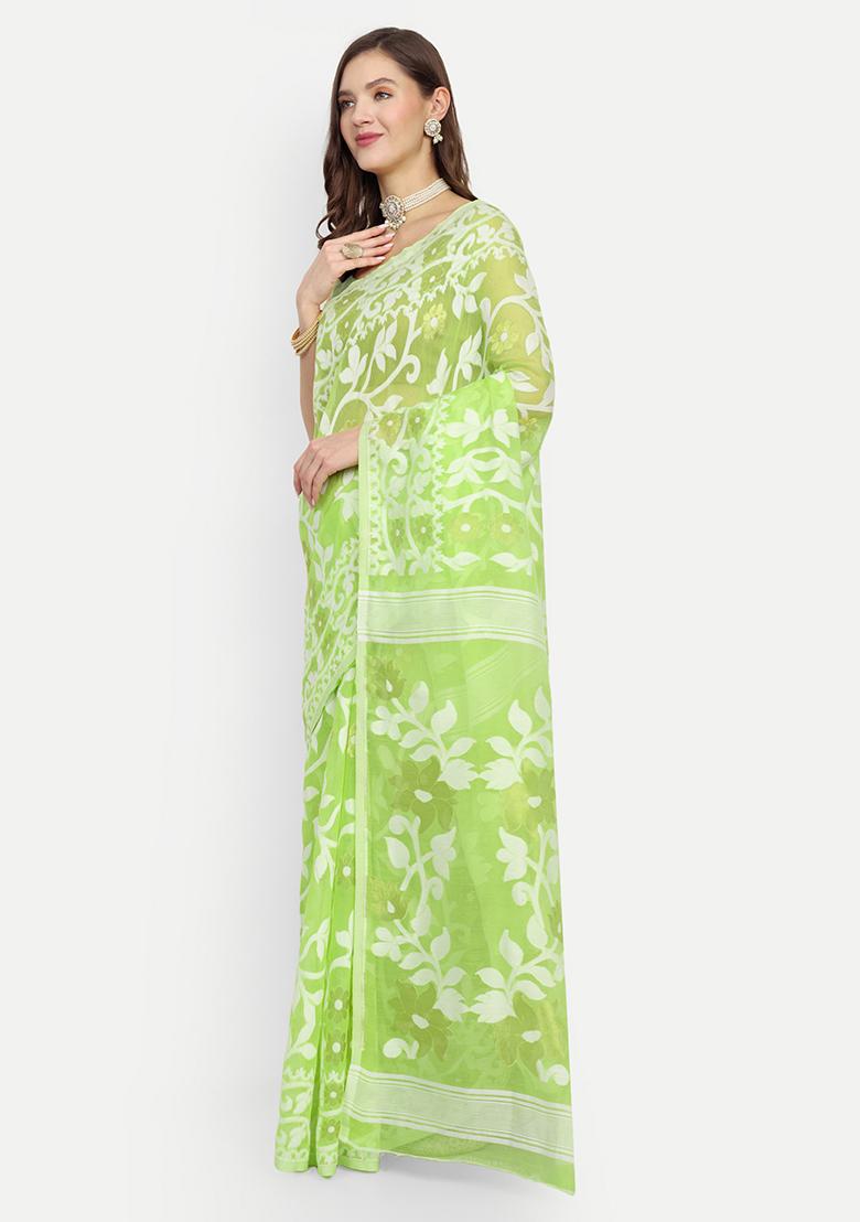 Green Weaving Art Silk Saree