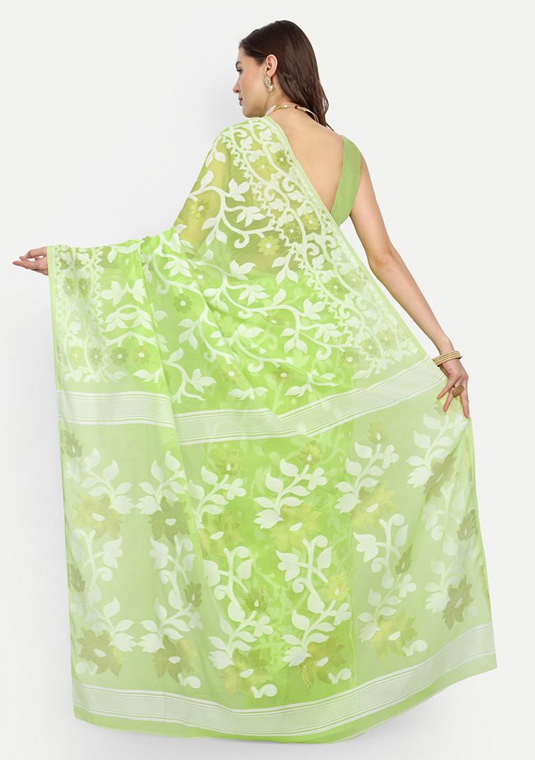 Green Weaving Art Silk Saree