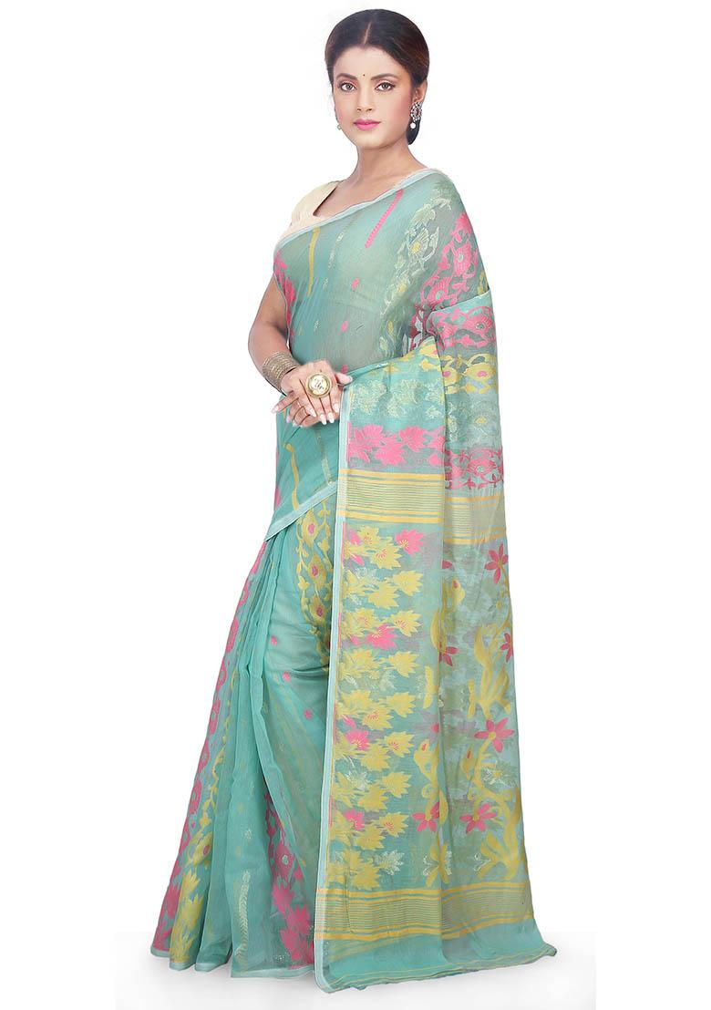 Multi Jamdani Art Silk Saree