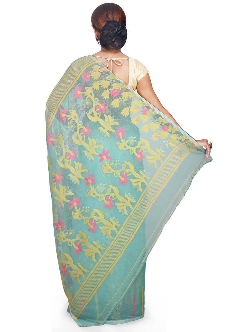 Multi Jamdani Art Silk Saree