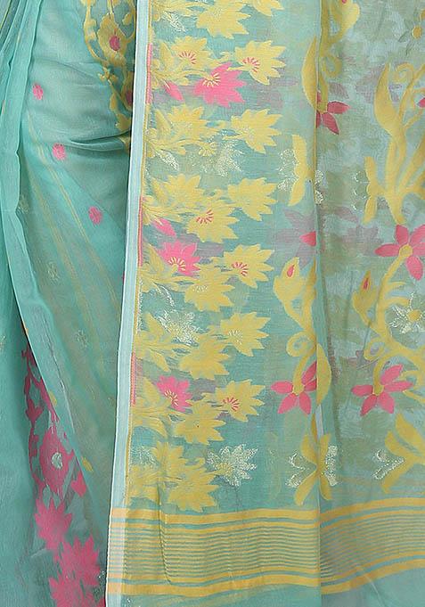Multi Jamdani Art Silk Saree