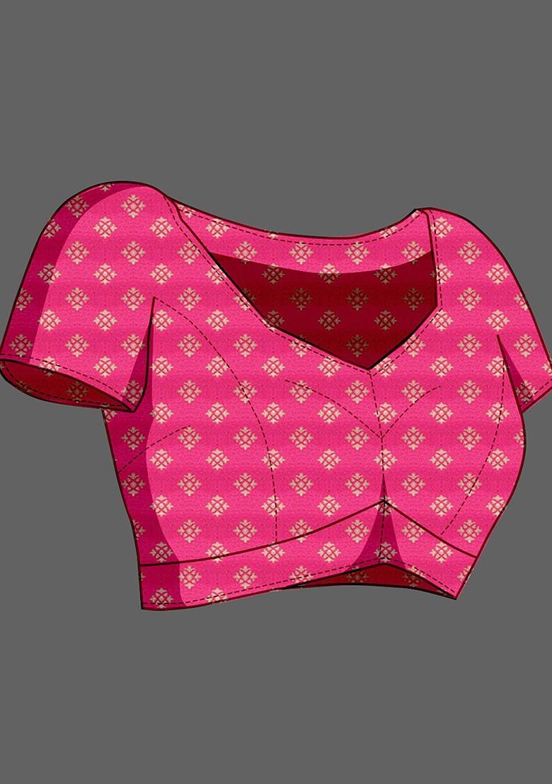 White Zari Crepe Saree Set