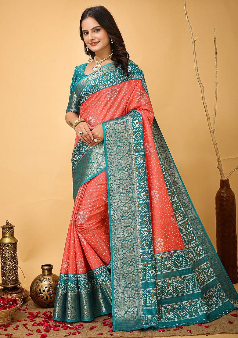 Blue Zari Kanjeevaram Silk Saree Set