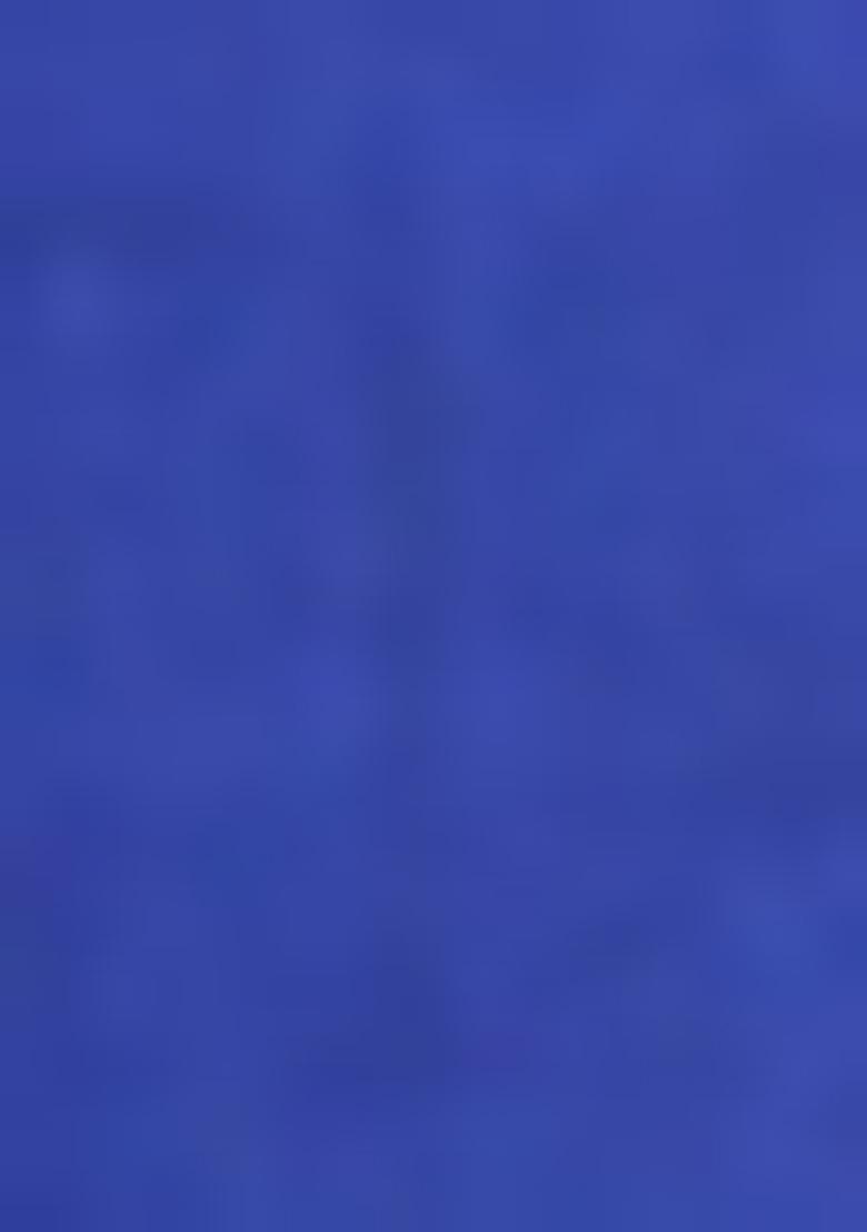 Blue Solid Cotton Blend Saree Set