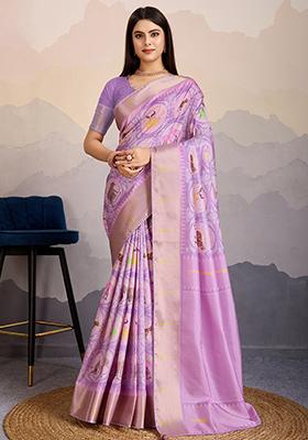 Green Embroidered Georgette Saree Set With Blouse