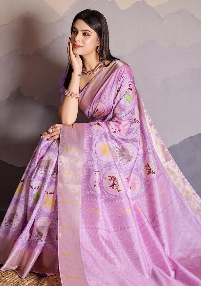 Green Embroidered Georgette Saree Set With Blouse