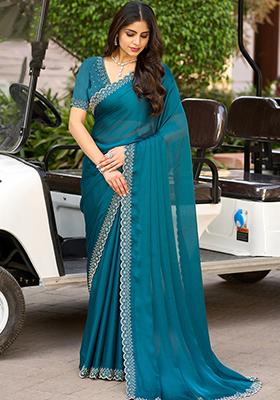 Grey Self Design Tissue Linen Saree Set With Blouse