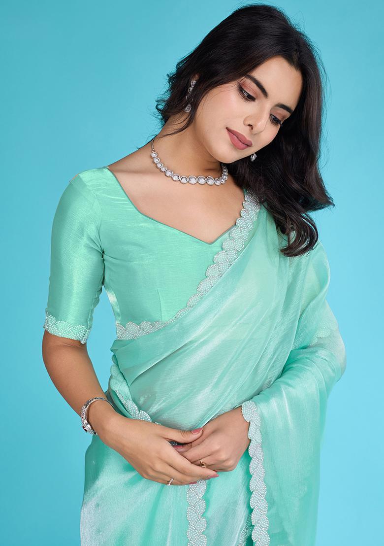 Brown Zari Soft Silk Saree Set With Blouse