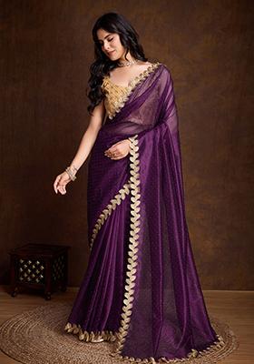 Beige Zari Premium Linen Tissue Saree Set With Blouse