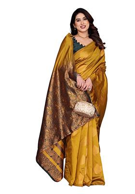 Multi Weaving Silk Saree Set