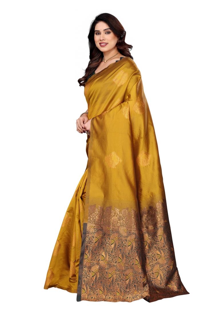 Multi Weaving Silk Saree Set