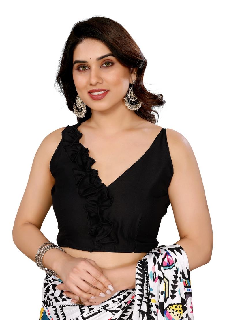 Multi Printed Moss Saree Set