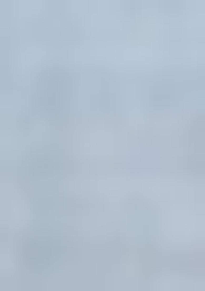 Blue Printed Linen Saree Set