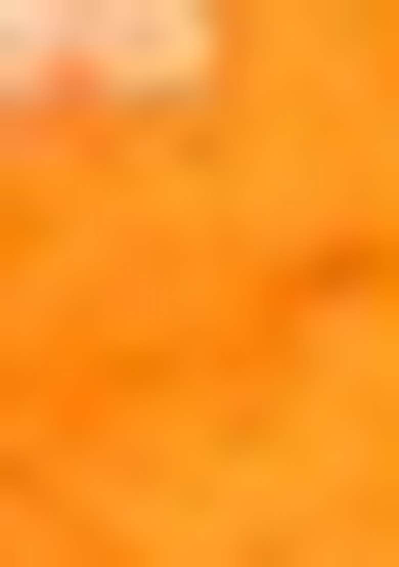 Orange Satin Saree Set with Printed for Diwali | Wedding & Festive Wear - Indya