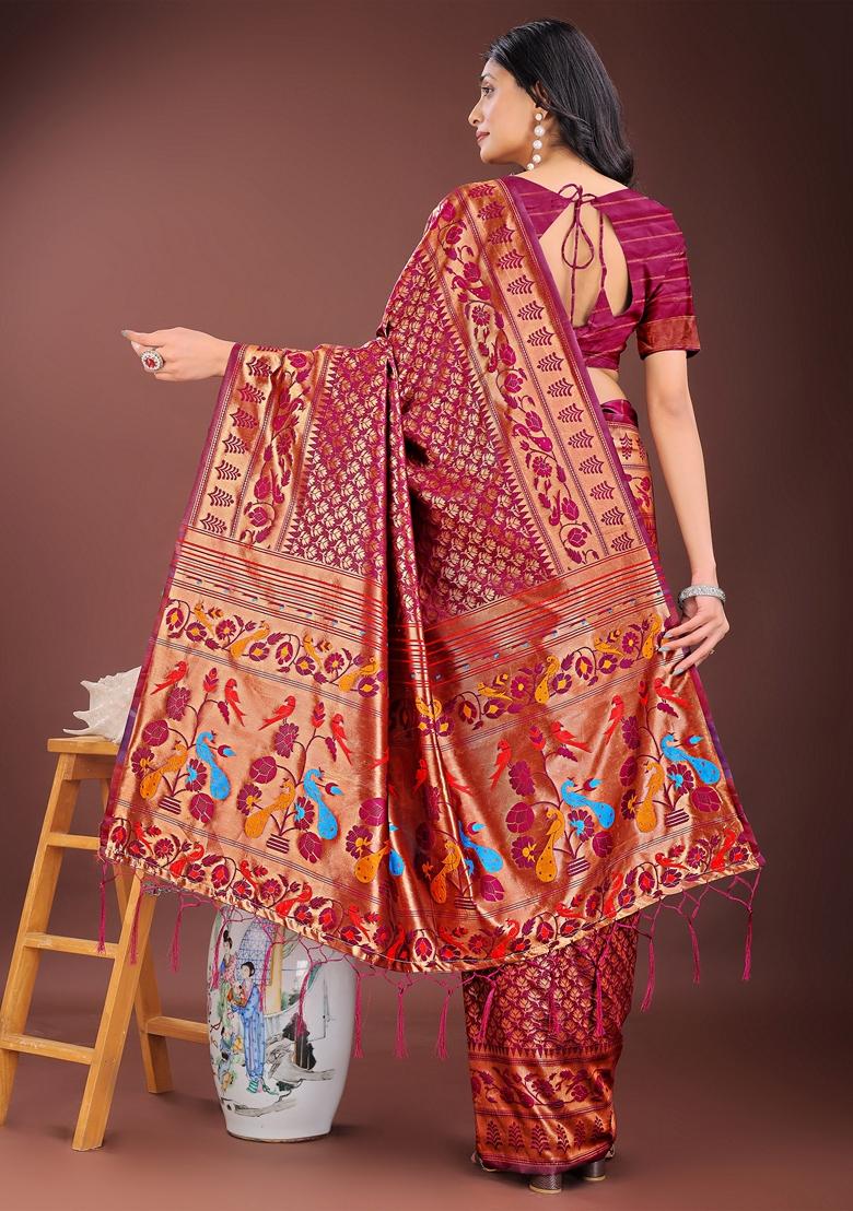 Green Zari Work Silk Saree Set