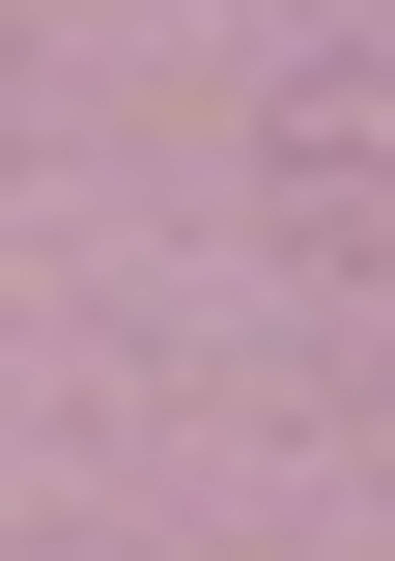 Mauve Zari Woven Silk Blend Saree Set - Indya