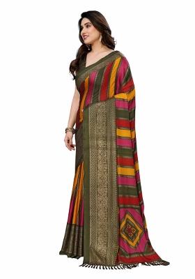 Multi Printed Banglory Saree Set With Blouse