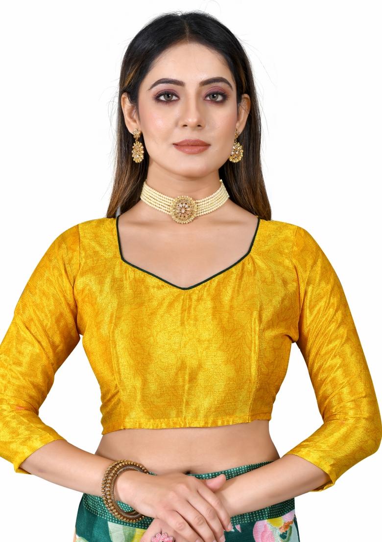 Multi Printed Chiffon Saree Set With Blouse