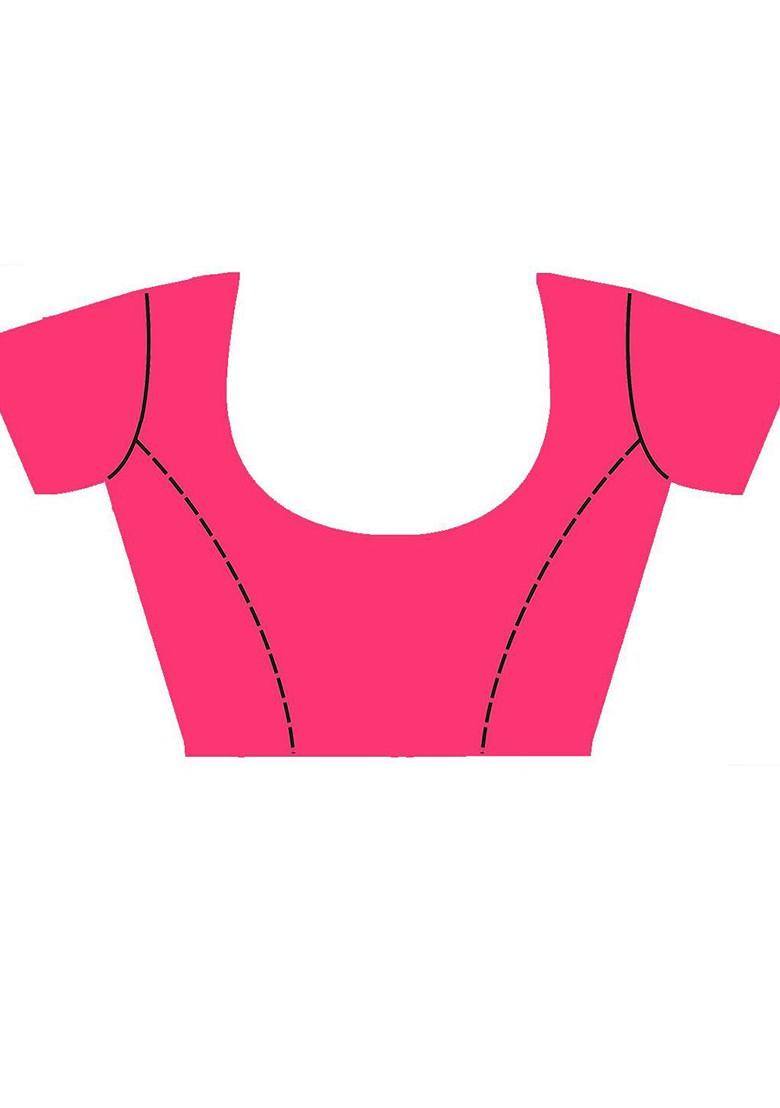 Black Embroidered Poly Blend Saree Set With Blouse