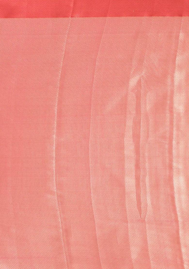 Multi Color Embroidererd Banarsi Silk Saree Set