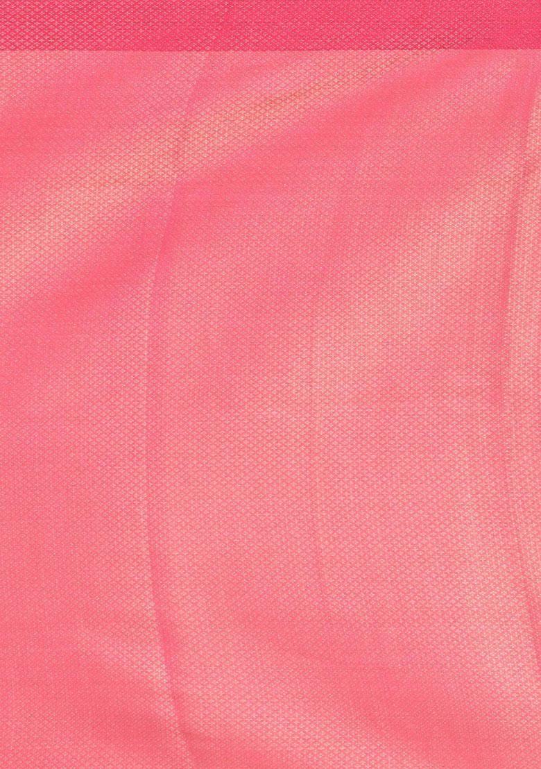 Multi Color Embroidererd Banarsi Silk Saree Set