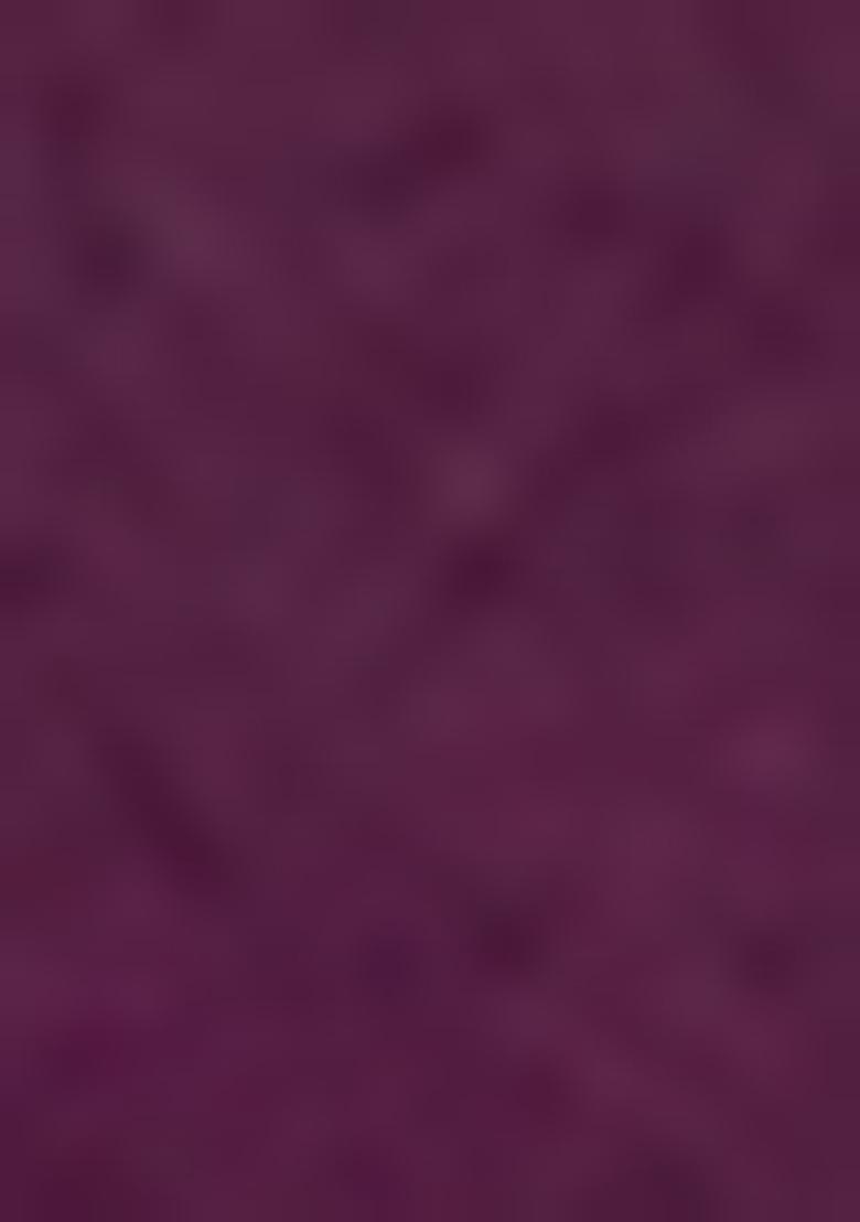 Wine Kalamkari Print Poly Cotton Saree Set