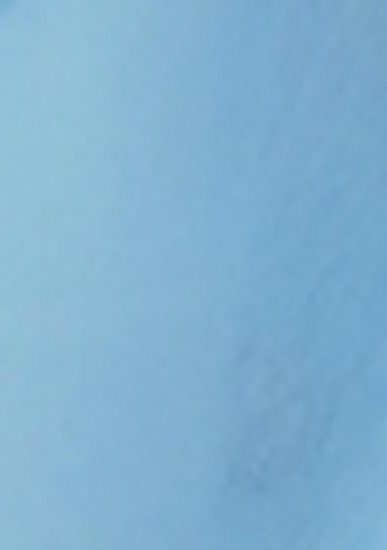 Blue Digital Print Chinon Saree Set