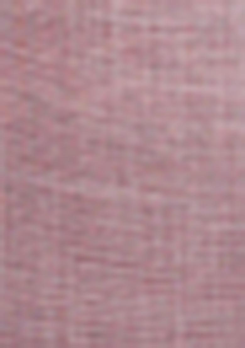 White Wevon Designer Linen Cotton Saree Set