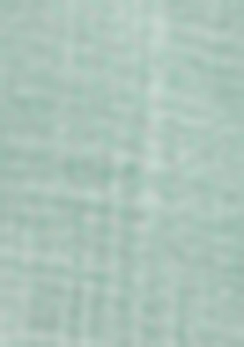 White Wevon Designer Linen Cotton Saree Set