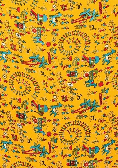 Yellow Digital Print Georgette Saree Set