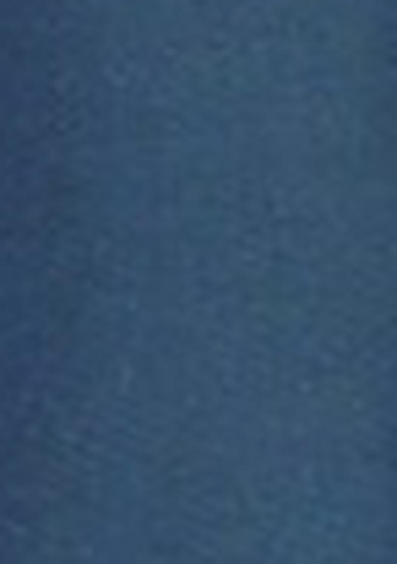 Teal Blue Woven Silk Blend Saree Set