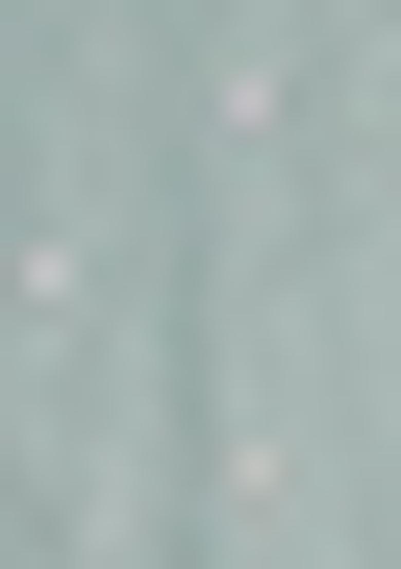 Turquoise Blue Embellished Beads And Stones Work Tissue Saree Set