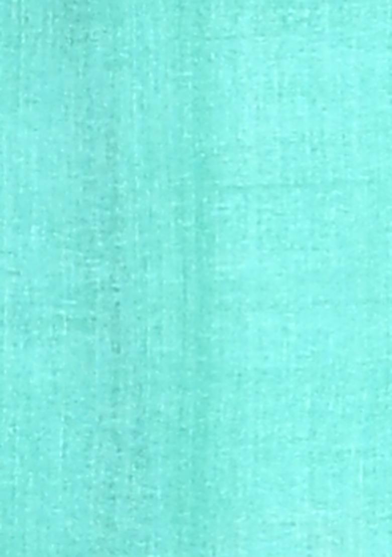 Light Green Handloom Pure Tussar Silk Saree Set