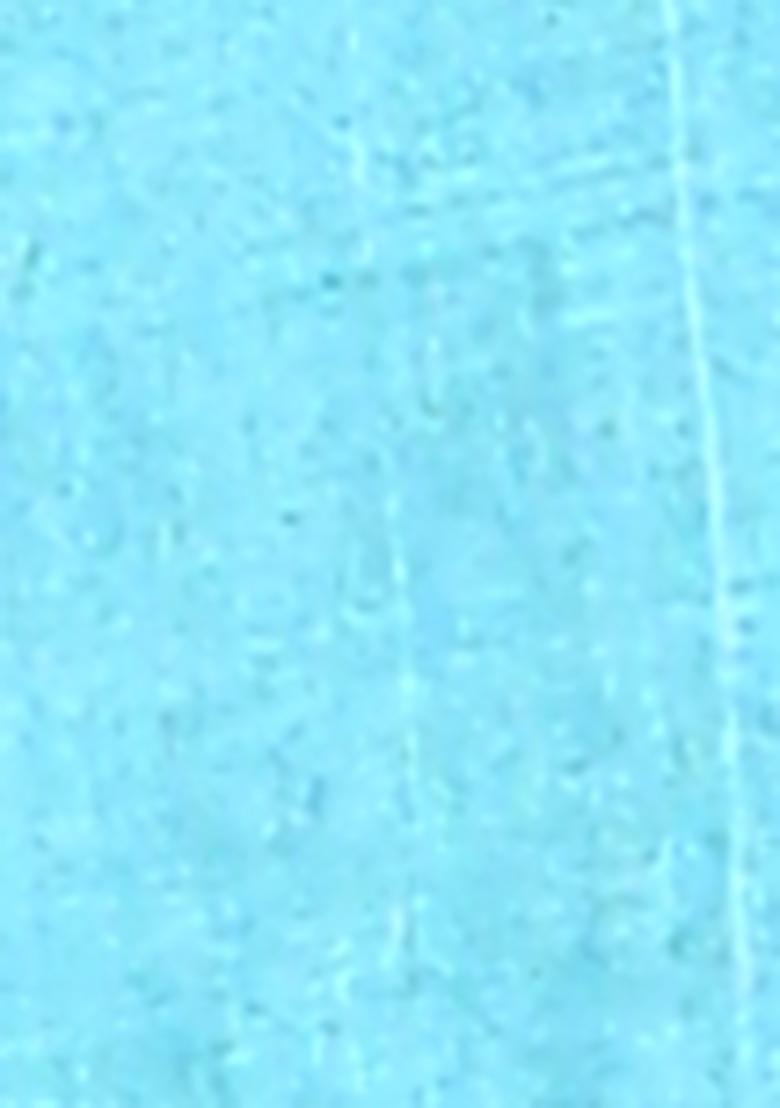 Sky Blue Handloom Pure Tussar Silk Saree Set