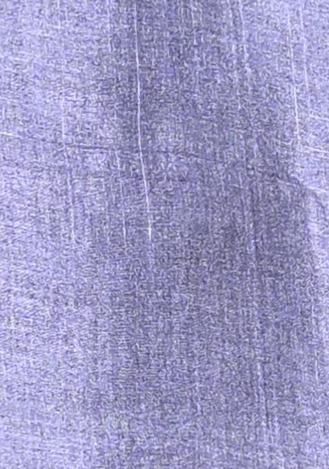 Grey Handloom Pure Tussar Silk Saree Set