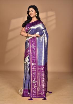 Purple Silk Saree Silk Saree Set