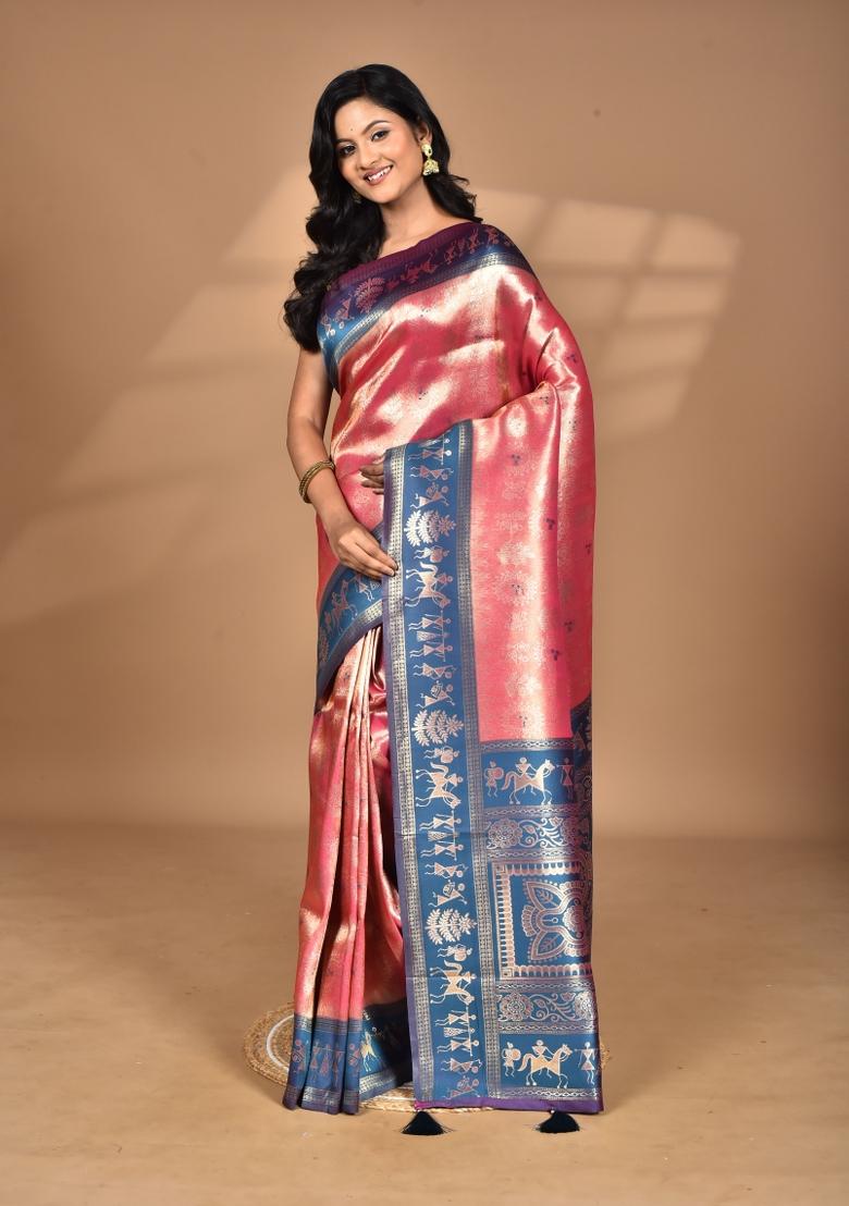 Pink Silk Saree Silk Saree Set