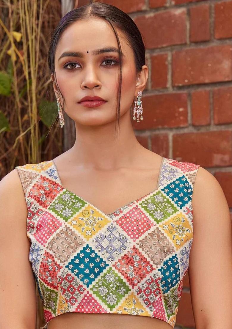 Pink Embroidered Cotton Saree Set - Indya