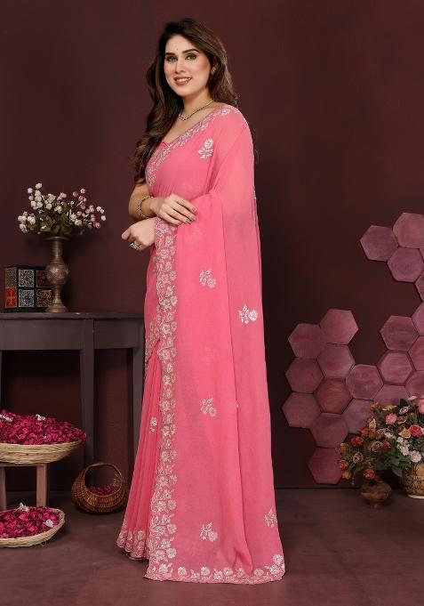 Gajri Printed Blended Saree Collection