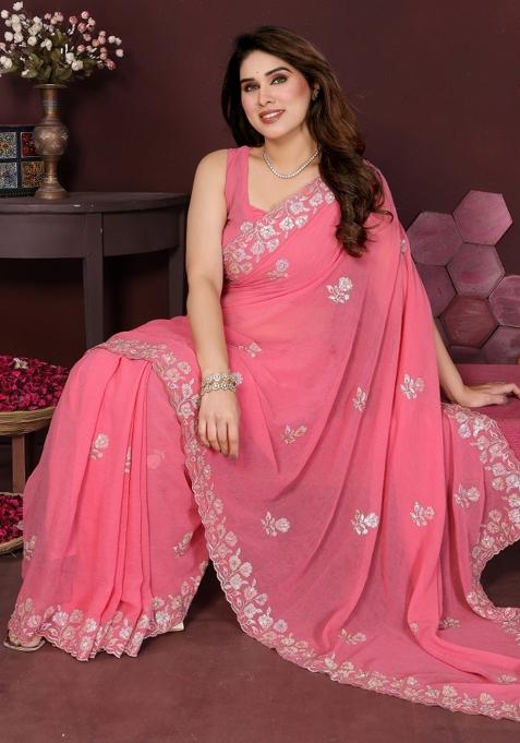 Gajri Printed Blended Saree Collection