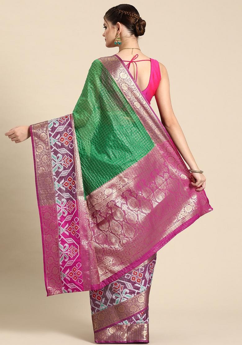 Green Woven Design Banarasi Silk Saree