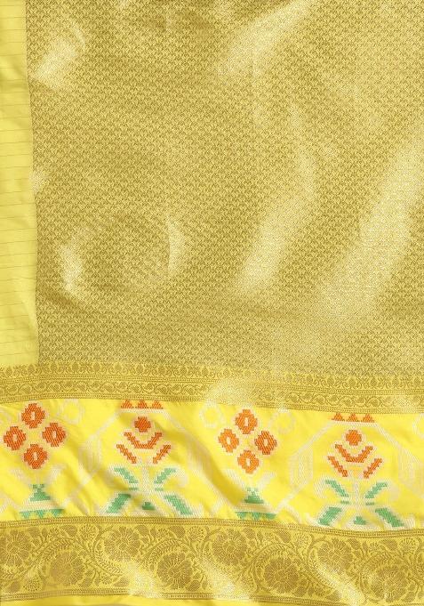 Grey Woven Design Banarasi Silk Saree